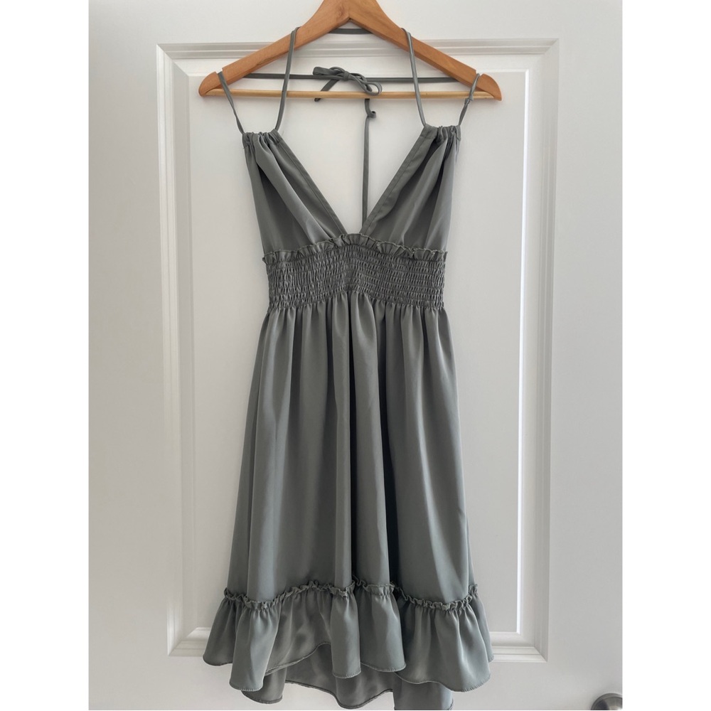 NWOT SHEIN Halter Mini Dress - Picture 2 of 3